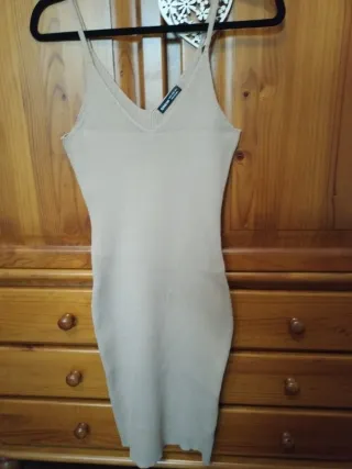 Vestido midi punto SHEIN Talla S