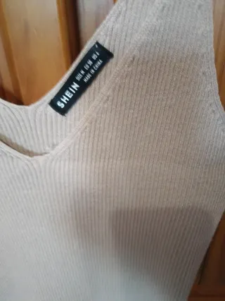 Vestido midi punto SHEIN Talla S