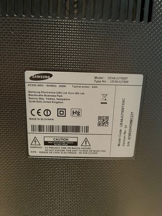 Televisión Samsung 48 Curva