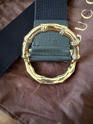 Cintura Gucci D-ring Bamboo Vintage