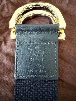 Cintura Gucci D-ring Bamboo Vintage