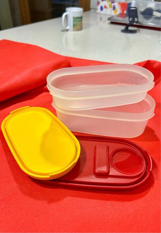 2 Contenitori Ovali Tupperware
