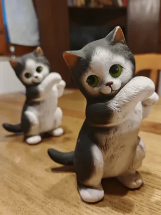 Coppia Gatti Ceramica