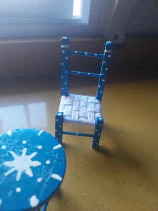 Mesa y Sillas Flamenco Miniatura