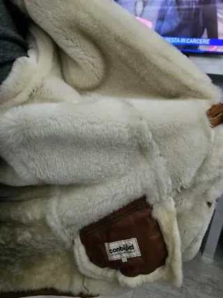 Montone uomo vera pelle taglia 50