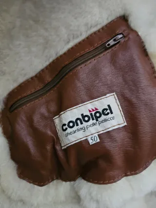 Montone uomo vera pelle taglia 50