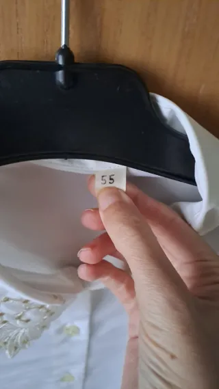 Camicia Seta Bianca Colletto Ricamato