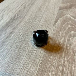 Anillo piedra Negra combinado