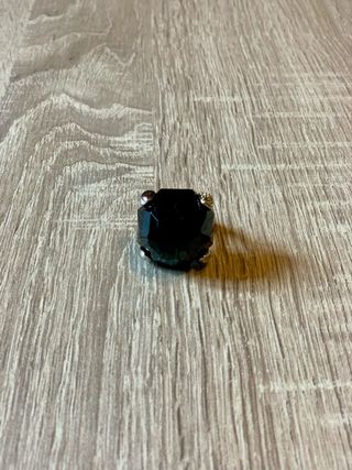 Anillo piedra Negra combinado