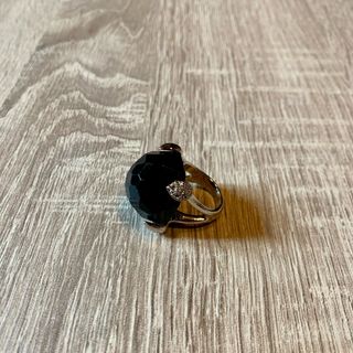 Anillo piedra Negra combinado