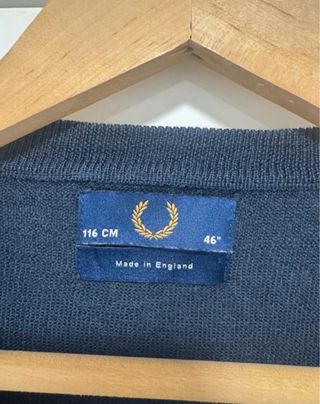 Jersey Fred Perry Made in England Azul