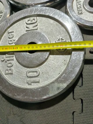 PESAS DISCOS 30 MM CROMADOS