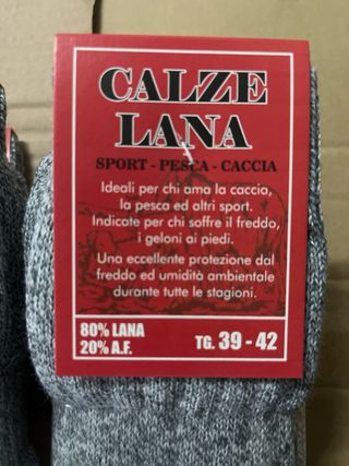 Calze Lana 6 paia tg. 39-42