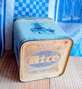 "Tizte" antica scatola caffè di fichi