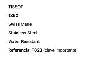 Reloj Tissot Mujer 1999 Oro y Plata