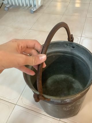 Calderone di rame antico