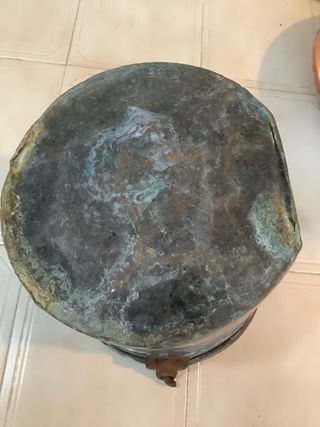 Calderone di rame antico