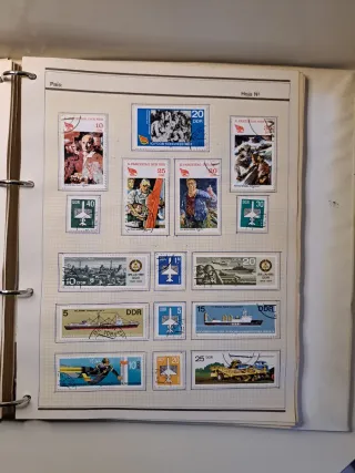 Sellos DDR Colección Flores y Animales