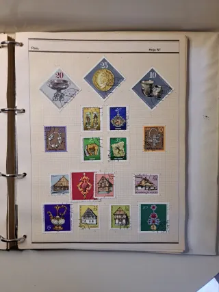 Sellos DDR Colección Flores y Animales