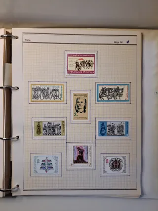 Sellos DDR Colección Flores y Animales