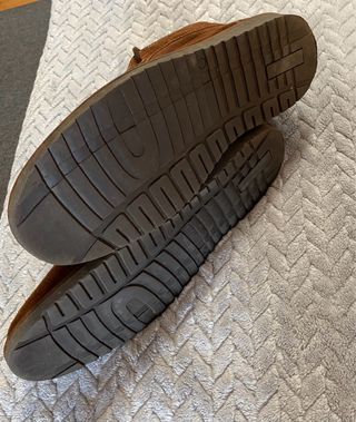 Botines de serraje marrón Talla 41