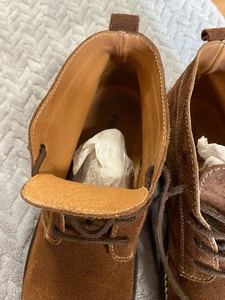 Botines de serraje marrón Talla 41