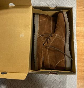 Botines de serraje marrón Talla 41