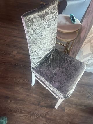 5 Sillas Comedor con Fundas Terciopelo