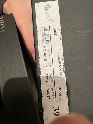 Manoletinas Lodi Talla 39 Mujer Negras