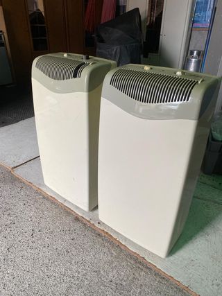 2 Aires Acondicionados Portátiles Beige/Gris