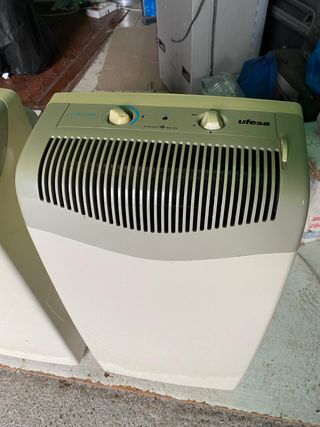 2 Aires Acondicionados Portátiles Beige/Gris