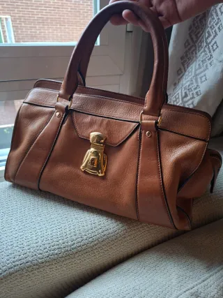 Bolso Lauren Ralph Lauren Marrón Piel