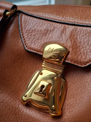 Bolso Lauren Ralph Lauren Marrón Piel