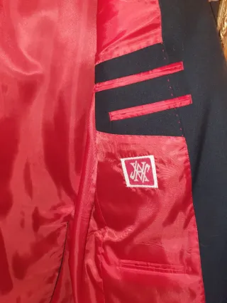 Americanas hombre azul y gris