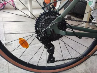 Bicicleta Gravel 120 Triban Verde disco