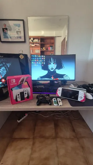 Nintendo Switch OLED con accesorios