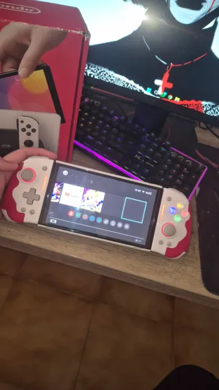 Nintendo Switch OLED con accesorios