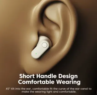 Auriculares Toocki TWS Bluetooth 5.3 Beige