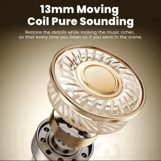 Auriculares Toocki TWS Bluetooth 5.3 Beige