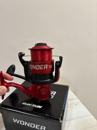 Carrete Pesca Zunzun Wonder 70 Rojo