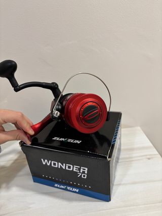 Carrete Pesca Zunzun Wonder 70 Rojo