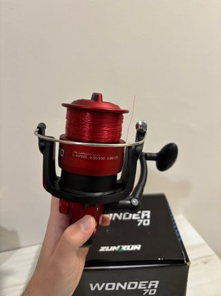 Carrete Pesca Zunzun Wonder 70 Rojo