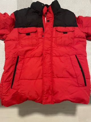chaqueton Jack Jones Roja y Negra