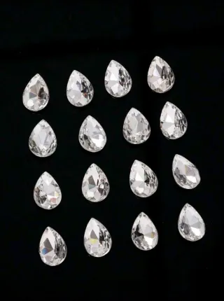 97 Cuentas Lágrima Plástico 10x14mm