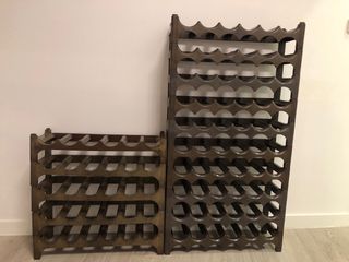 Botellero plástico marrón duro