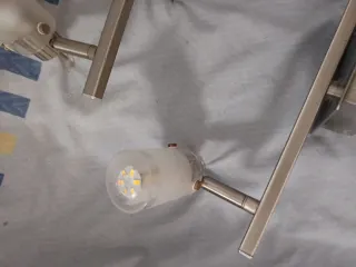 Lámparas de techo plateada