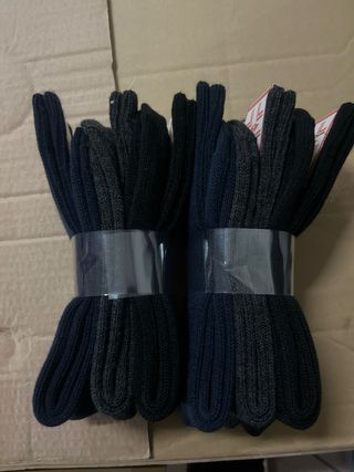 Calze sanitarie in lana blu/antracite/ nero