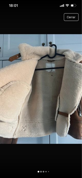 Chaqueta de ante calentita