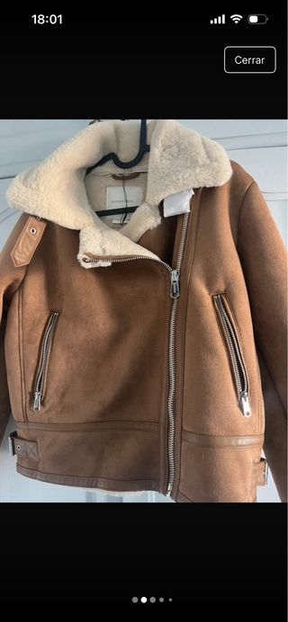 Chaqueta de ante calentita