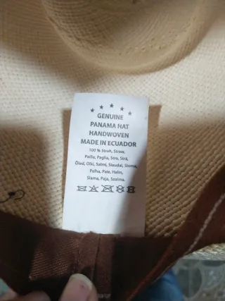 Sombrero Panameño Tejido a Mano